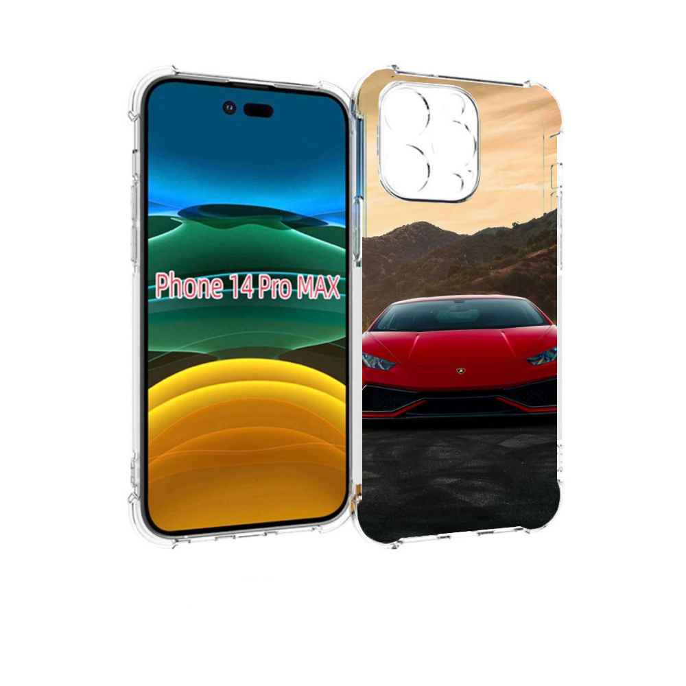 

Чехол MyPads lamborghini 1 мужской для iPhone 14 Pro Max, Прозрачный, Tocco