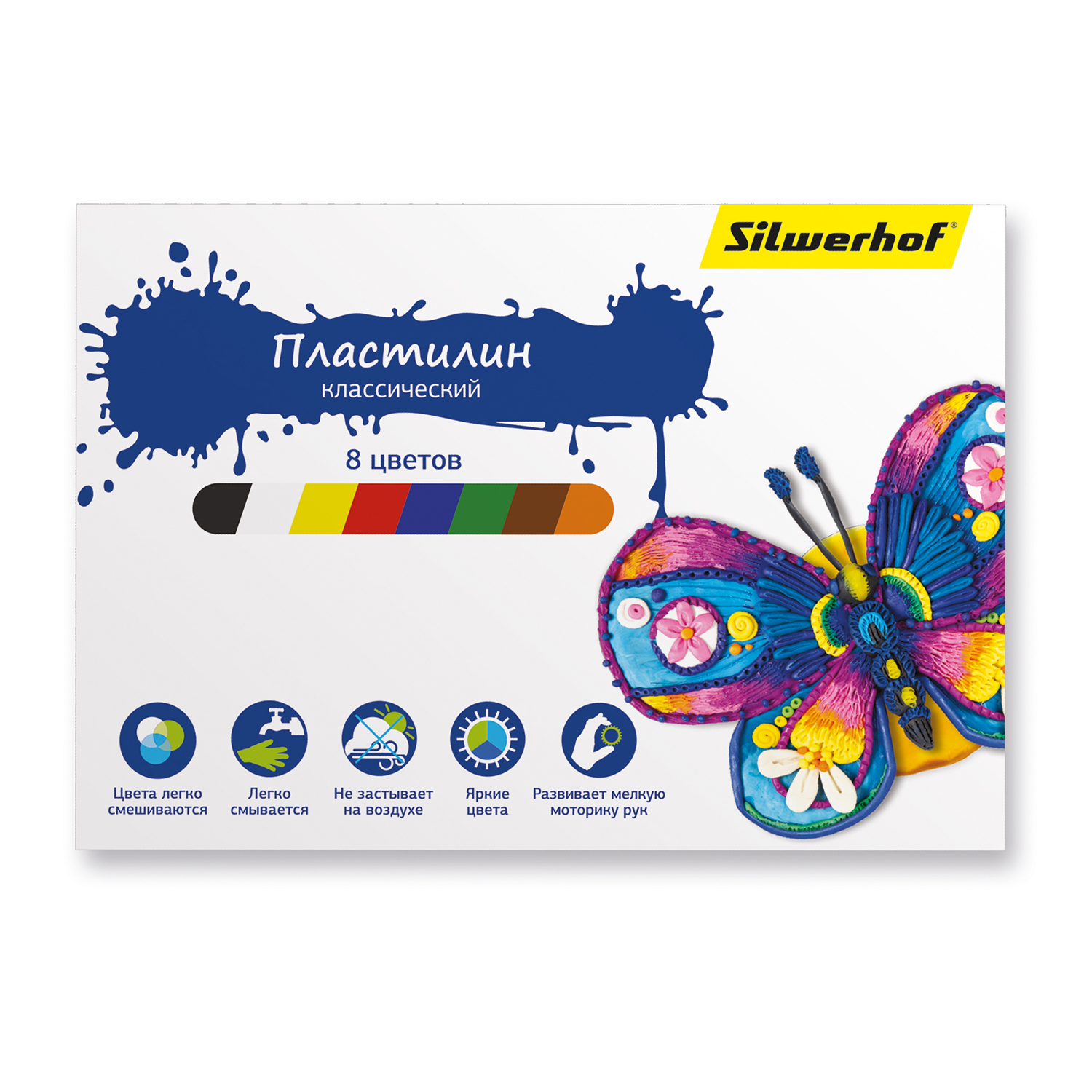 

Пластилин мягкий Silwerhof Бабочки 956147-08