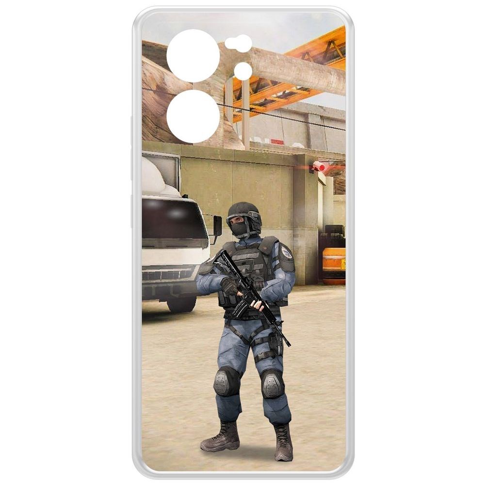 

Чехол-накладка Krutoff Clear Case Cтандофф 2 (Standoff 2) - GIGN для Xiaomi 13T, Прозрачный