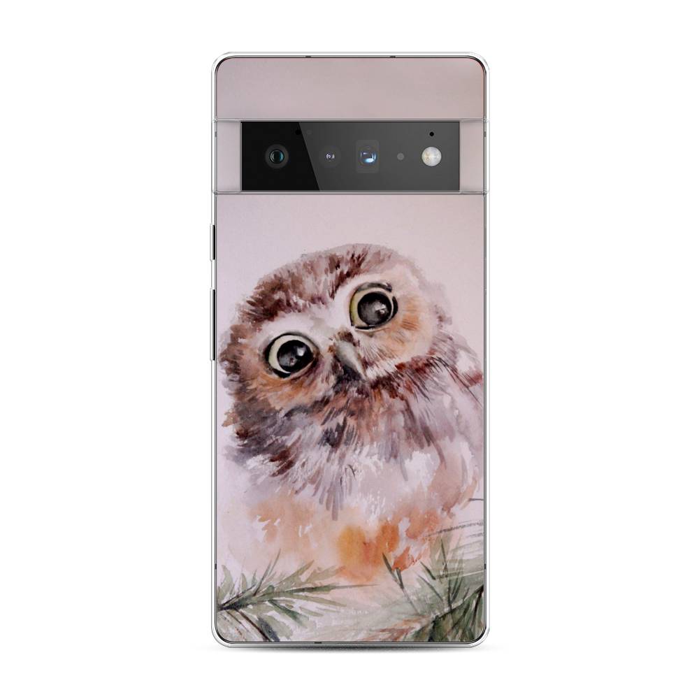 фото Чехол awog "сова на розовом" для google pixel 6 pro