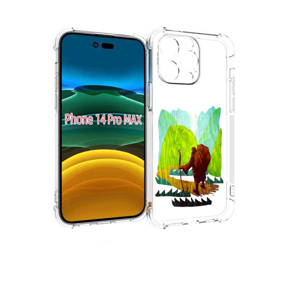 

Чехол MyPads Лесная тропа для iPhone 14 Pro Max, Прозрачный, Tocco