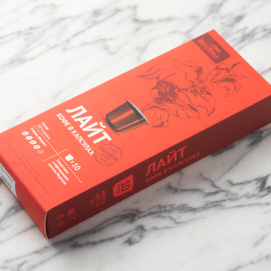 

Кофе ВкусВилл Лайт в капсулах 5,5 г х 10 шт