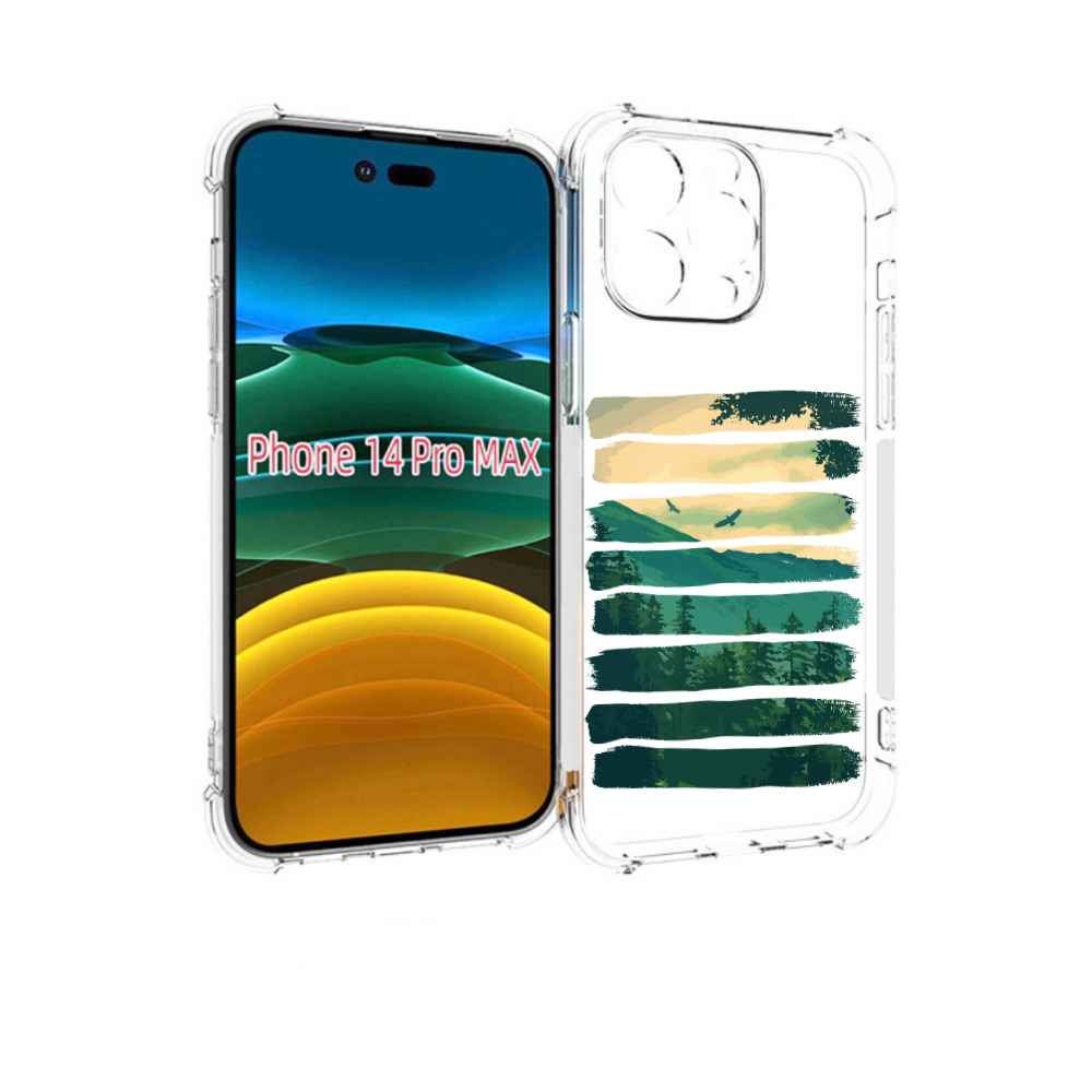 

Чехол MyPads Лесная чаща для iPhone 14 Pro Max, Прозрачный, Tocco
