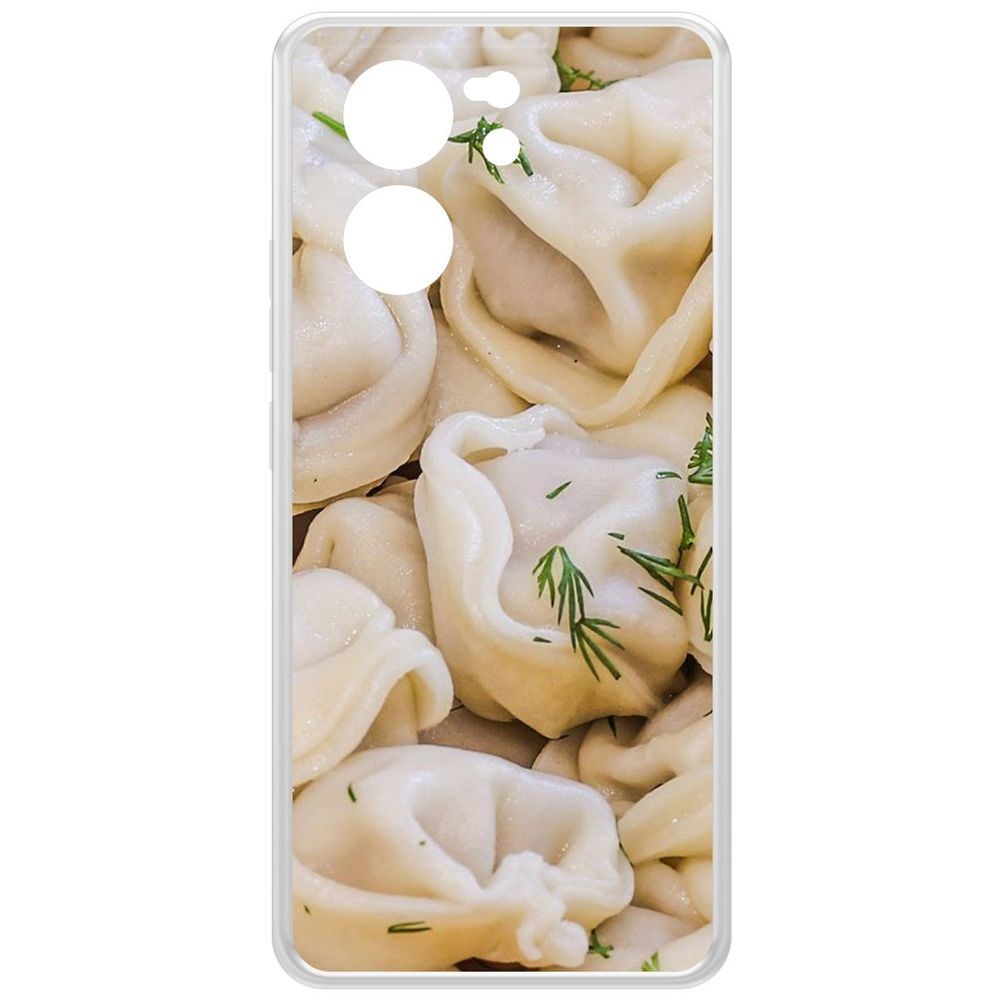 

Чехол-накладка Krutoff Clear Case Пельмешки для Xiaomi 13T, Прозрачный