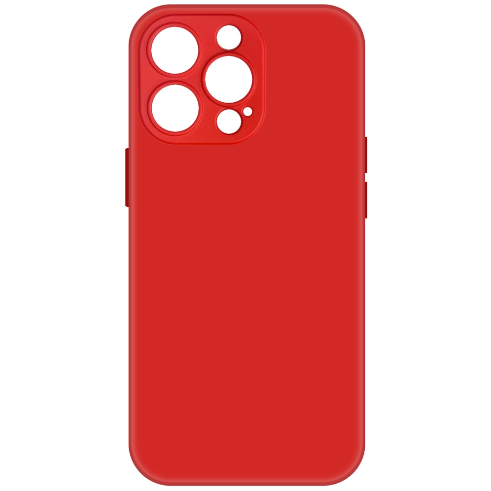 

Чехол-накладка Krutoff Silicone Case для iPhone 13 Pro (red), Красный