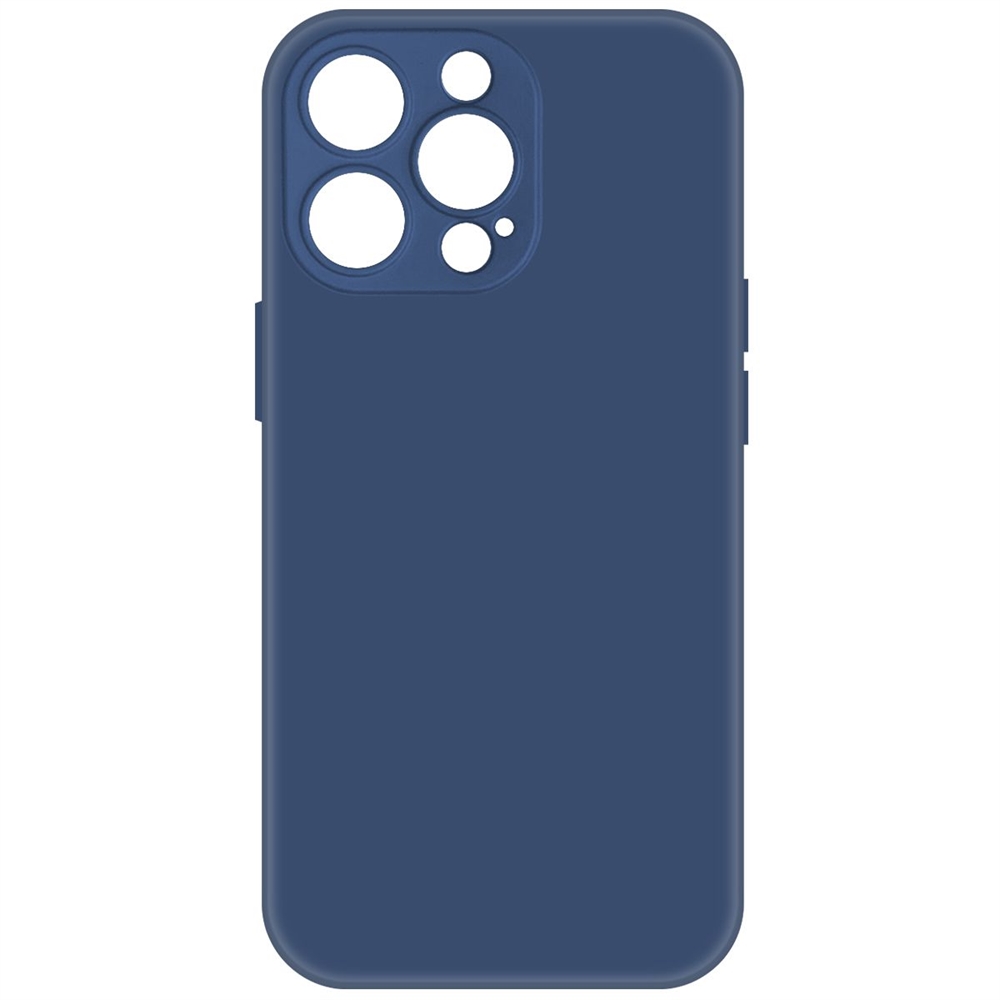 

Чехол-накладка Krutoff Silicone Case для iPhone 13 Pro (midnight blue), Синий