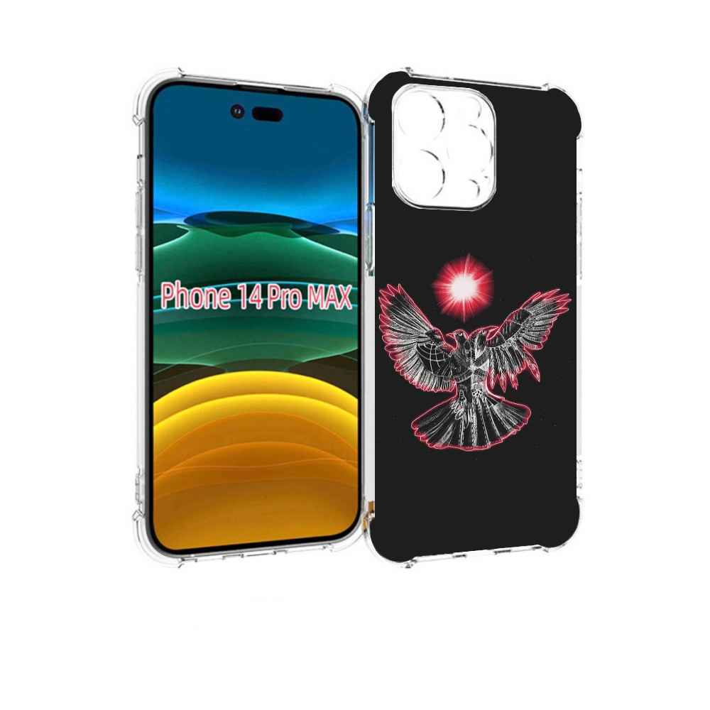 

Чехол MyPads pyrokinesis валькирия для iPhone 14 Pro Max, Прозрачный, Tocco