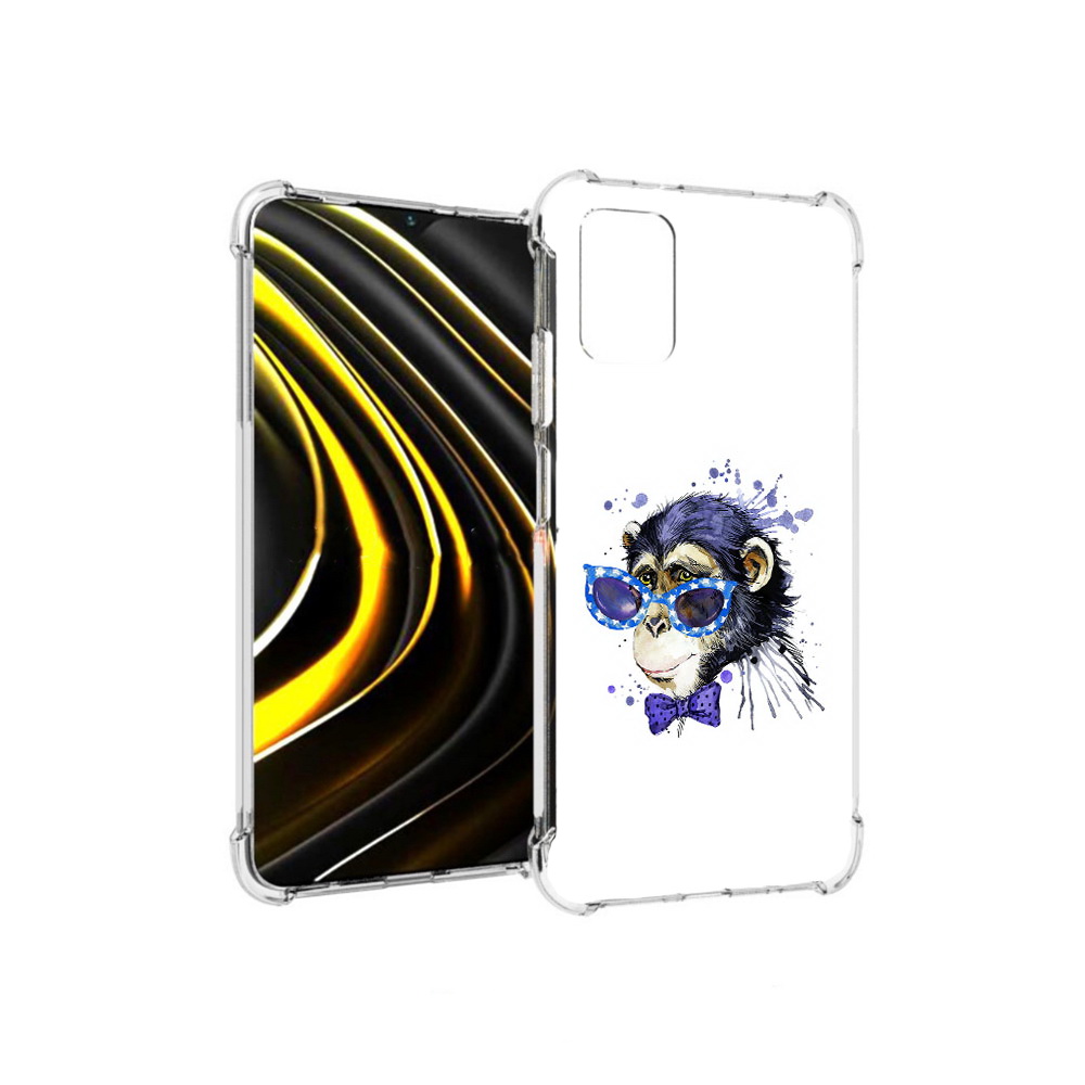 

Чехол MyPads Tocco для Xiaomi Poco M3 акварельная обезьяна (PT156204.280.216), Прозрачный, Tocco