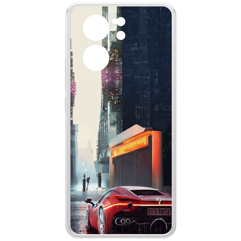 

Чехол-накладка Krutoff Clear Case Сити для Xiaomi 13T, Прозрачный