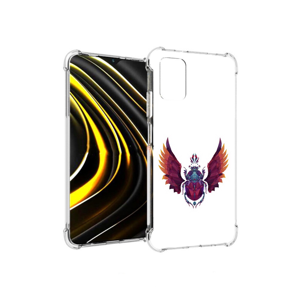 

Чехол MyPads Tocco для Xiaomi Poco M3 алмазный скоробей (PT156204.280.219), Прозрачный, Tocco