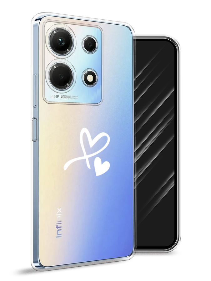 

Чехол Awog на Infinix Note 30 4G "Сердечко минимализм", Белый, 3104650-6