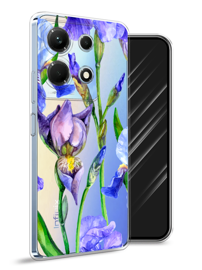 

Чехол Awog на Infinix Note 30 4G "Синие ирисы", Фиолетовый;голубой;зеленый, 3104650-8