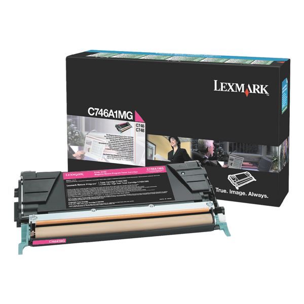 

Картридж для лазерного принтера Lexmark C746A1MG, пурпурный, оригинал, C746A1MG