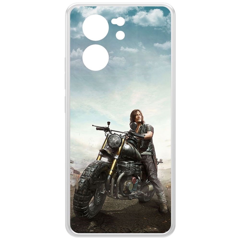 

Чехол-накладка Krutoff Clear Case Ходячие мертвецы. Дэрил для Xiaomi 13T, Прозрачный