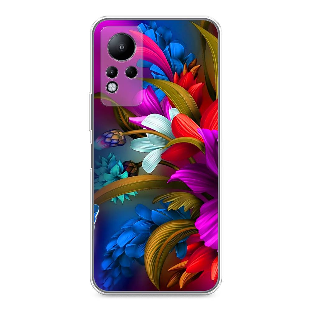 

Чехол для Infinix Note 11/12 G88 "Фантастические цветы", Фиолетовый;красный;синий, 3100450-2
