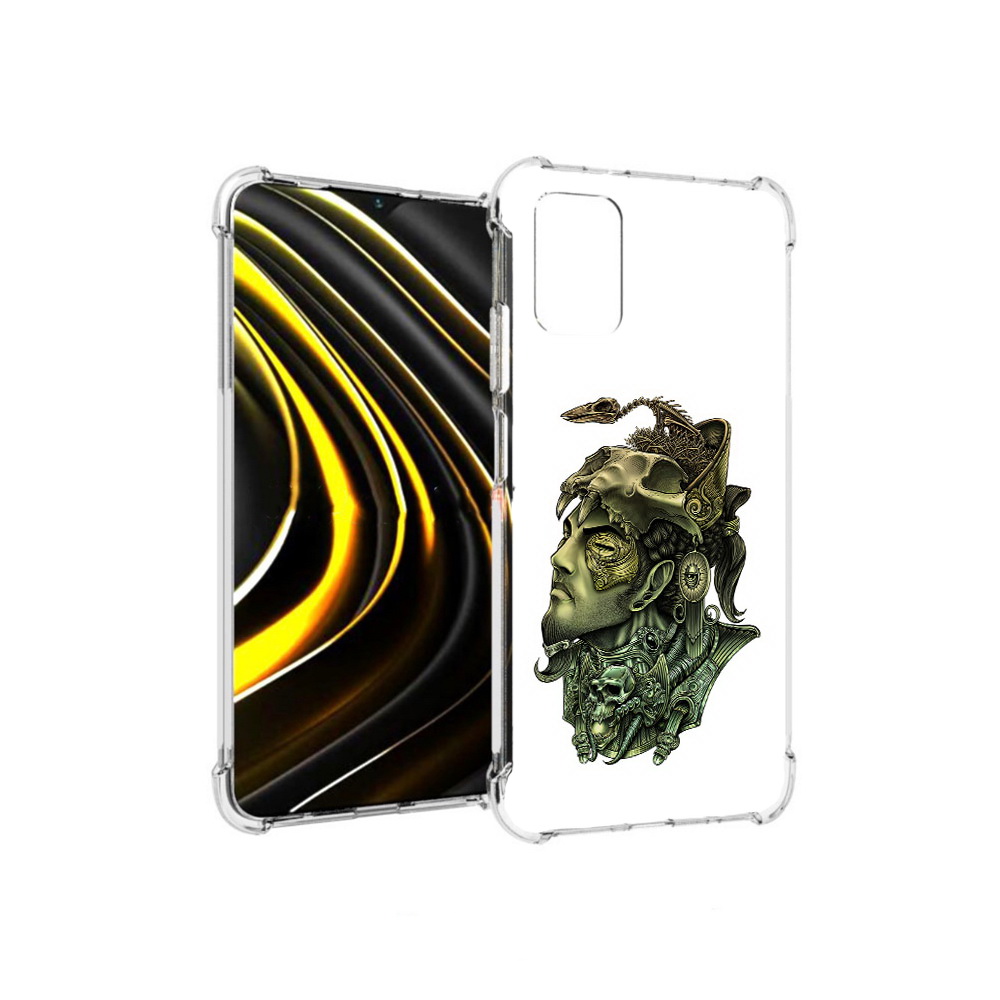 

Чехол MyPads Tocco для Xiaomi Poco M3 бронзовый воин (PT156204.280.248), Прозрачный, Tocco