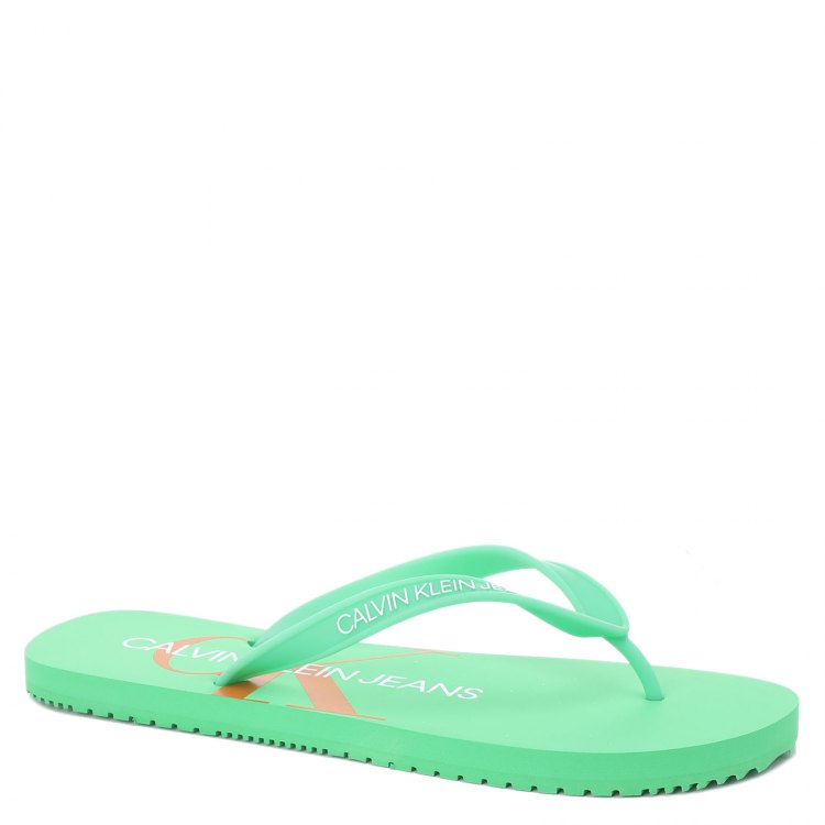 

Шлепанцы мужские Calvin Klein Jeans YM0YM00055_2528899 зеленые 45 EU, YM0YM00055_2528899