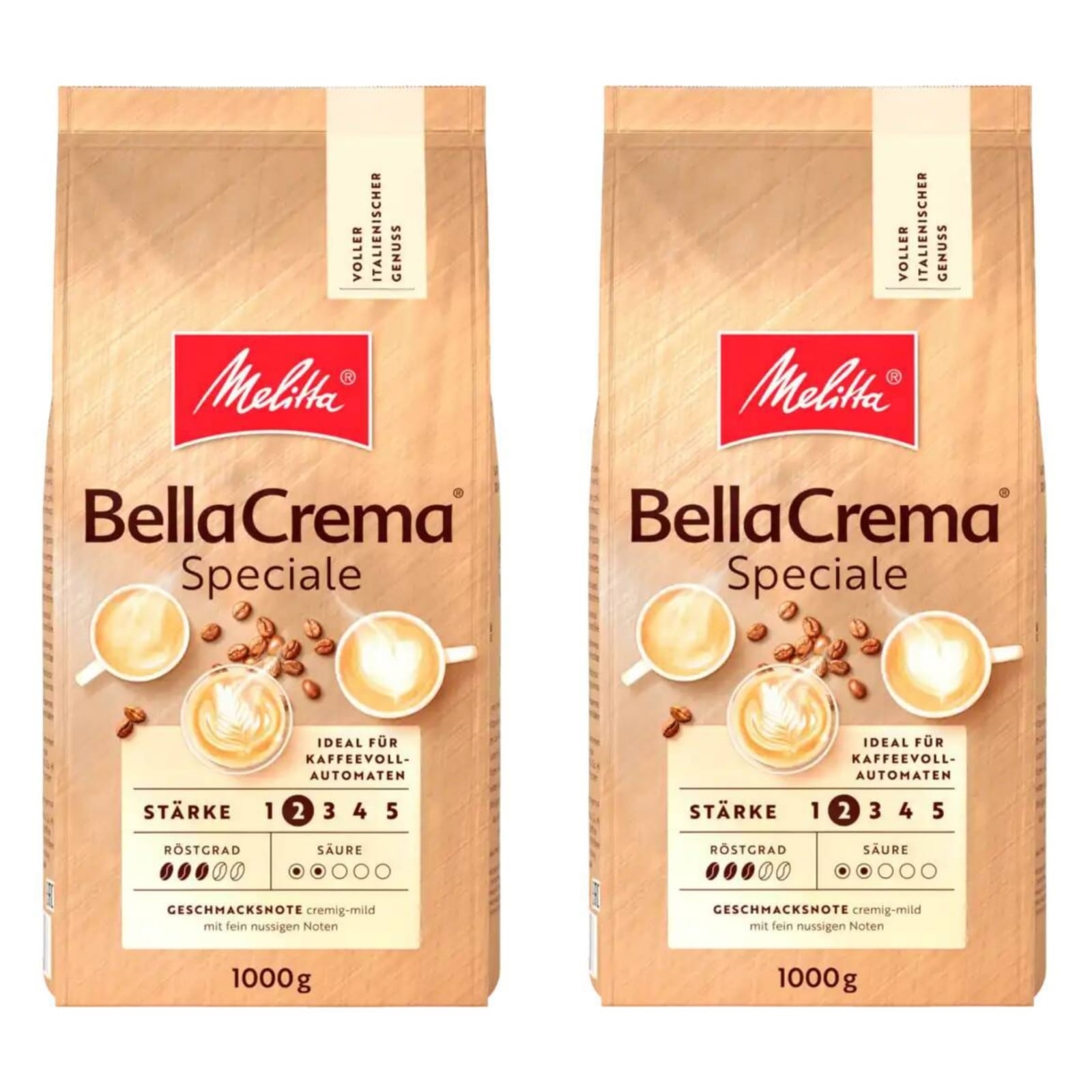

Кофе в зернах Melitta Bella Crema Speciale, 1 кг x 2 шт