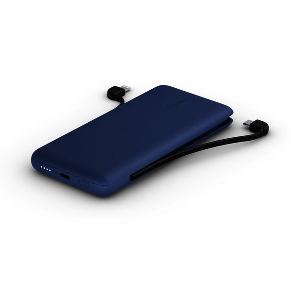 

Внешний аккумулятор Belkin Boost Charge 10000 мА/ч, синий (BPB006btBLU), Boost Charge with Integrated Cables 10000 mAh