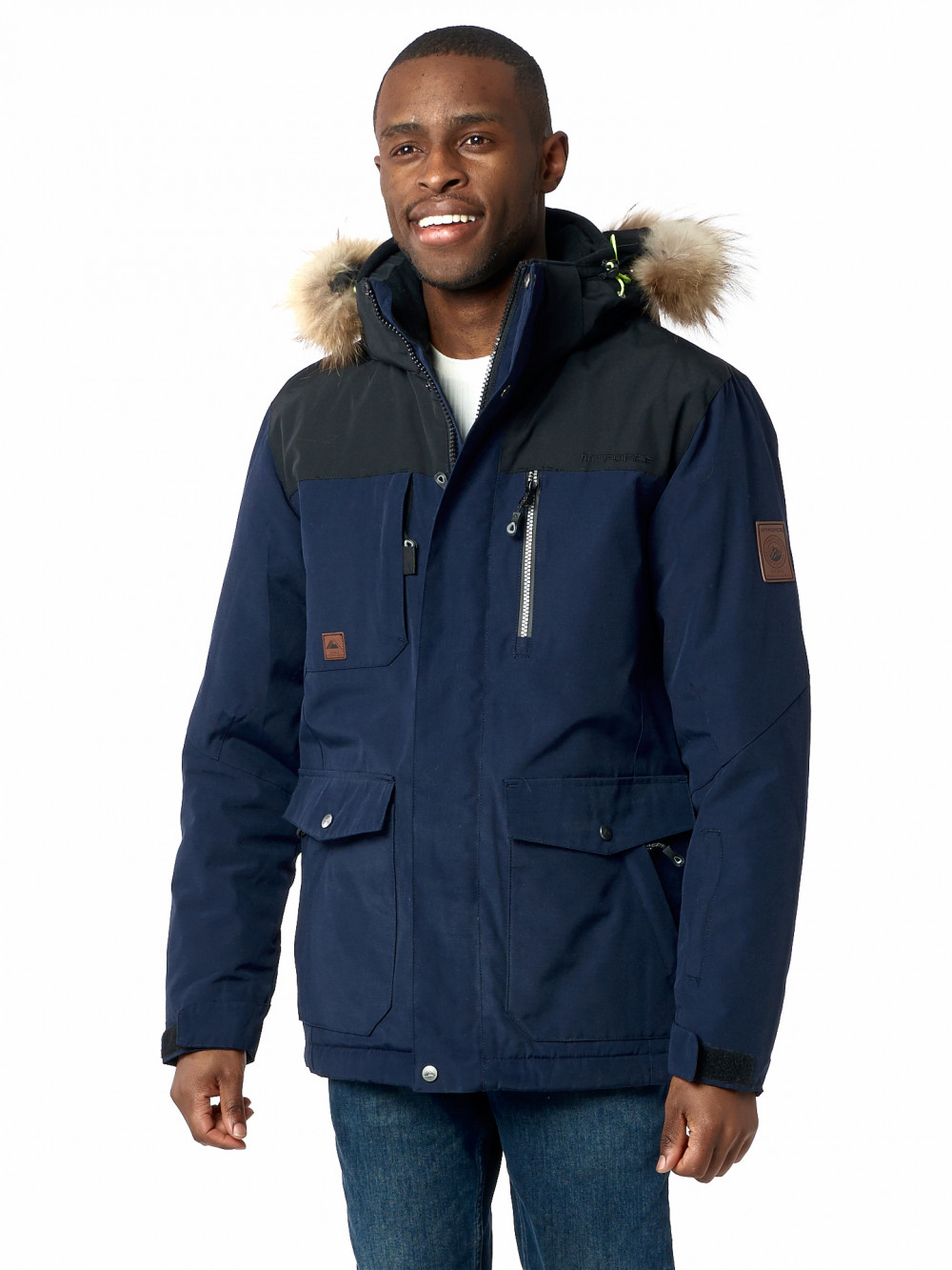 фото Спортивная куртка мужская nobrand ad2155-1 синяя 3xl