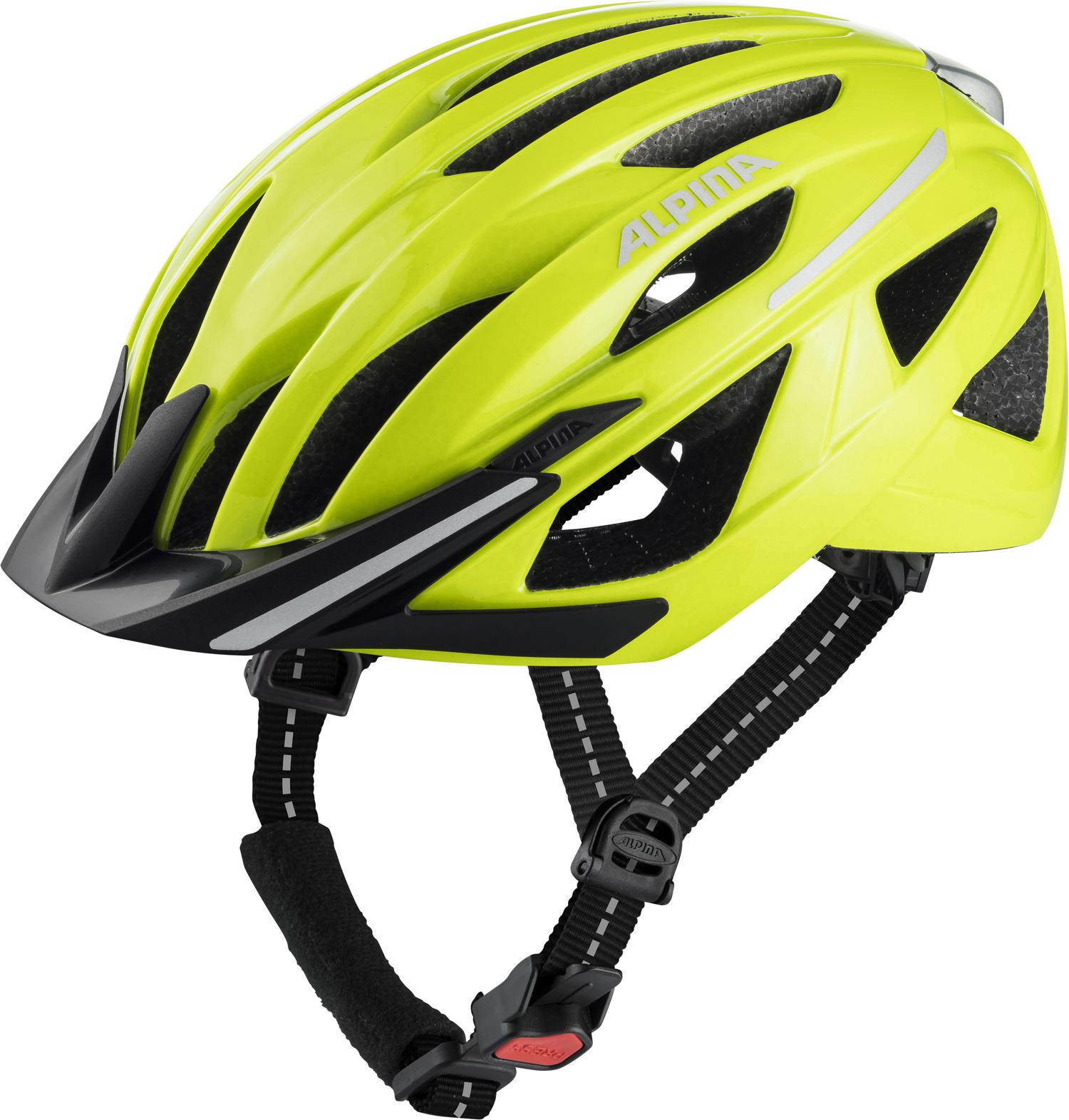Велосипедный шлем Alpina Haga, be visible gloss, L