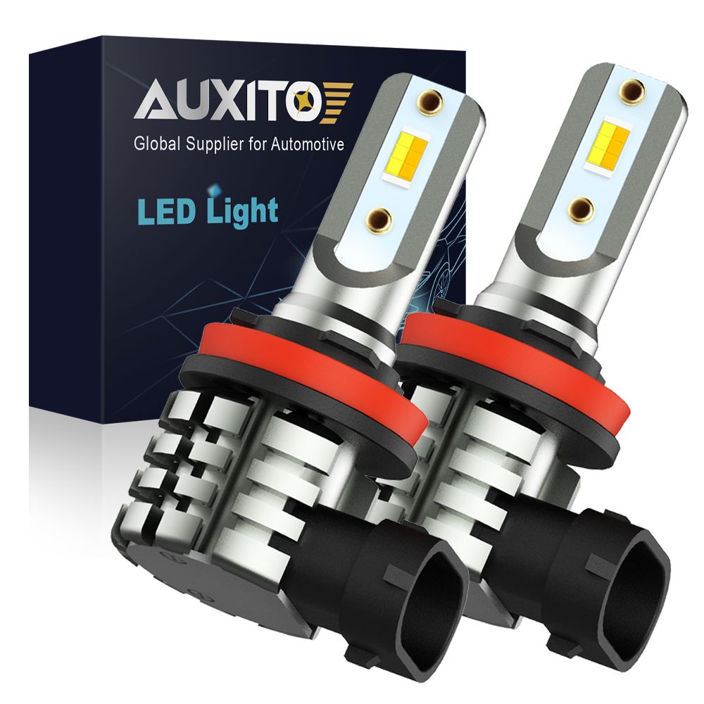 Светодиодная LED лампа AUXITO L3 H11 цоколь PGJ19-2 55Вт 2шт 2 режима 3000К желт/6500К бел