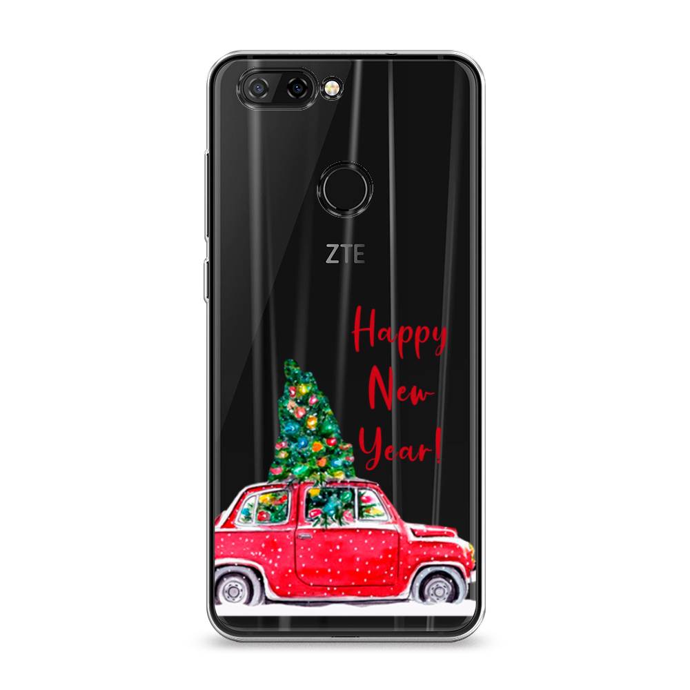 

Чехол на ZTE Blade V9 "Happy New Year", Красный;зеленый, 132450-5