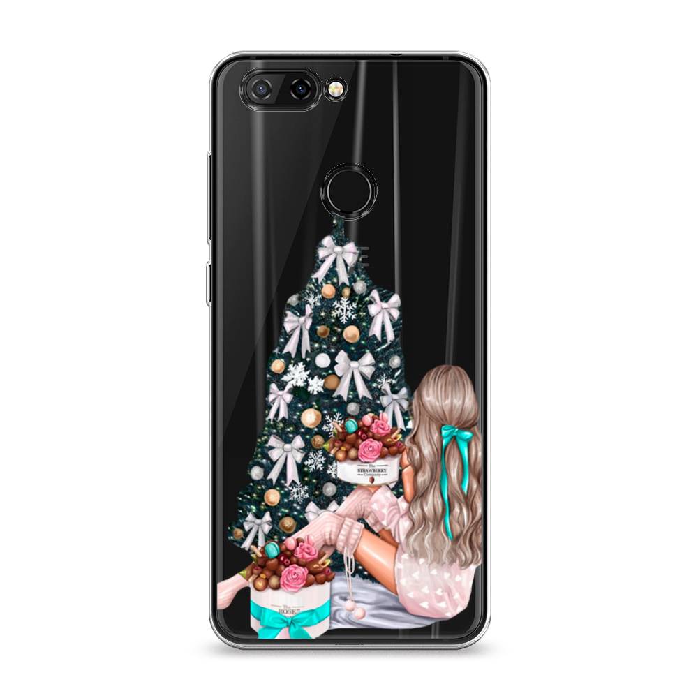 

Чехол на ZTE Blade V9 "New Year", Зеленый;бежевый;голубой, 132450-5