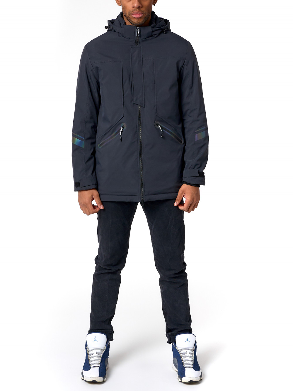 

Спортивная куртка мужская NoBrand AD88611 серая 3XL, AD88611