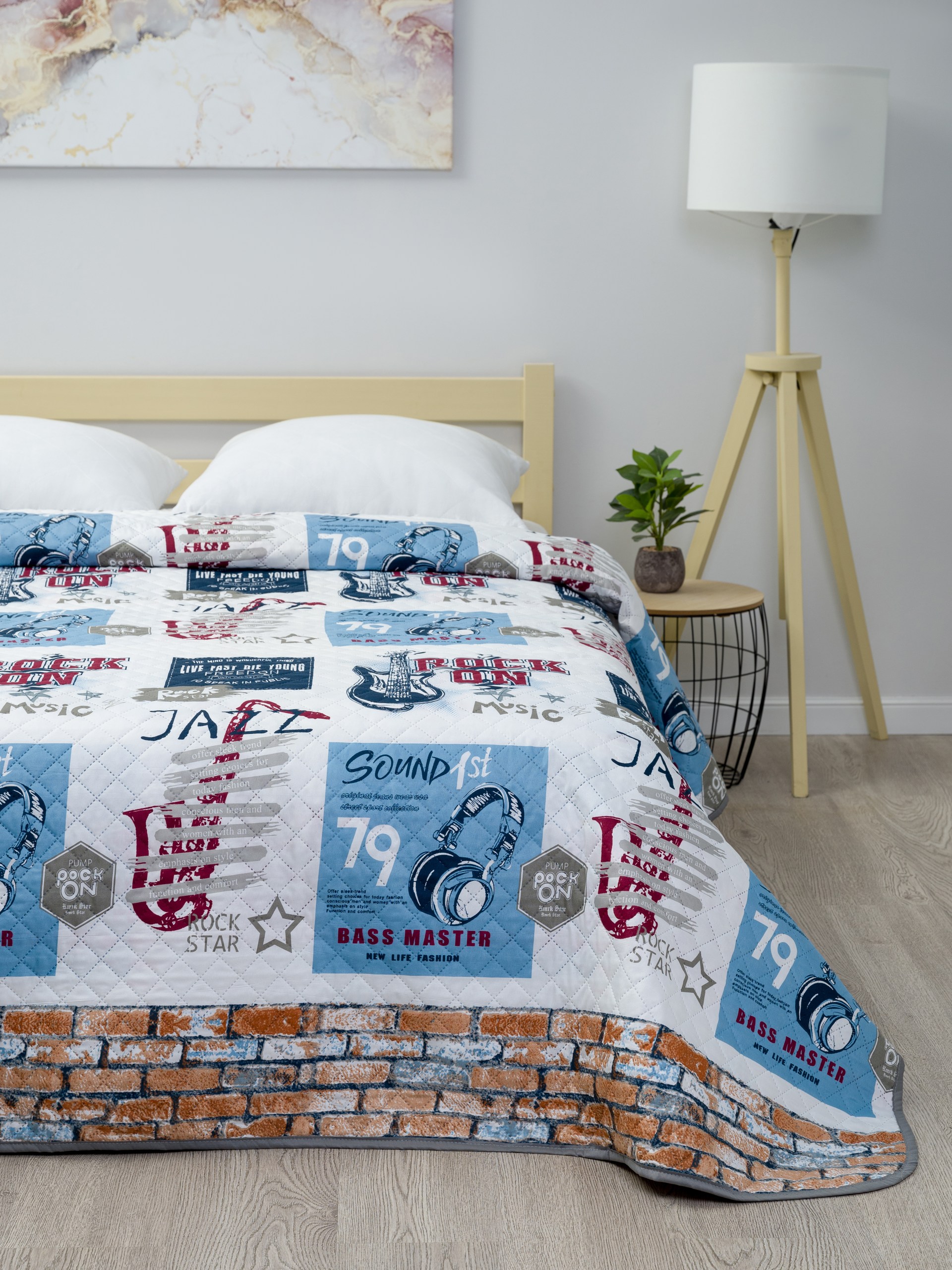 

Покрывало Вселенная Текстиля Полисатин, № MM4001 150х210 см, 1,5 сп ультрастеп на кровать, 1,5