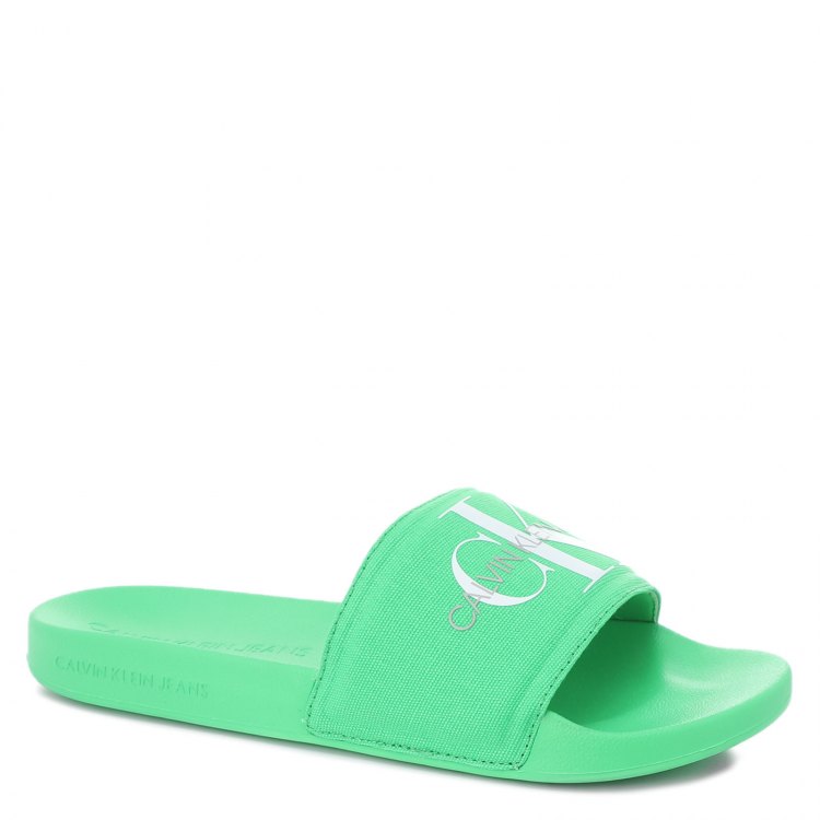 

Шлепанцы мужские Calvin Klein Jeans YM0YM00061_2529227 зеленые 41 EU