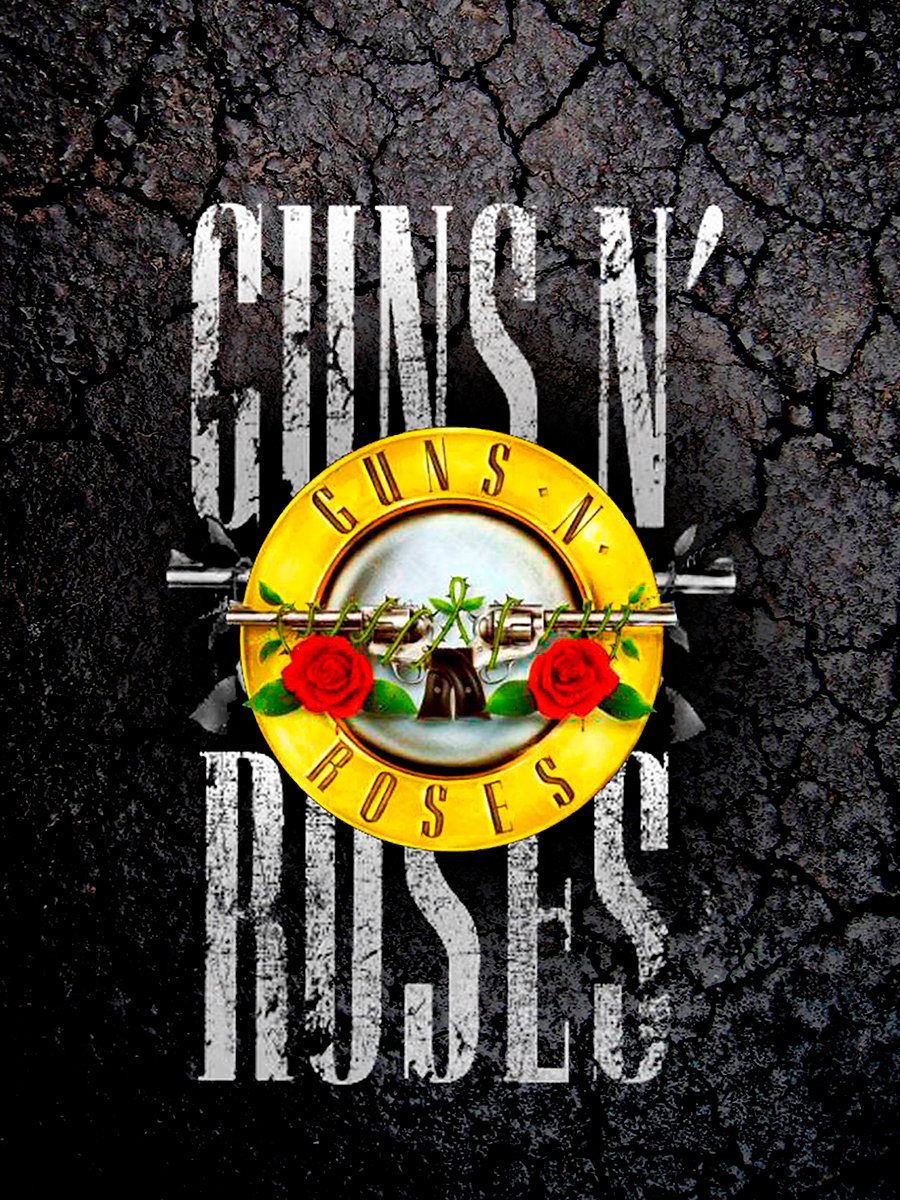 

Постер DRABS А3 Guns n Roses эмблема желтая