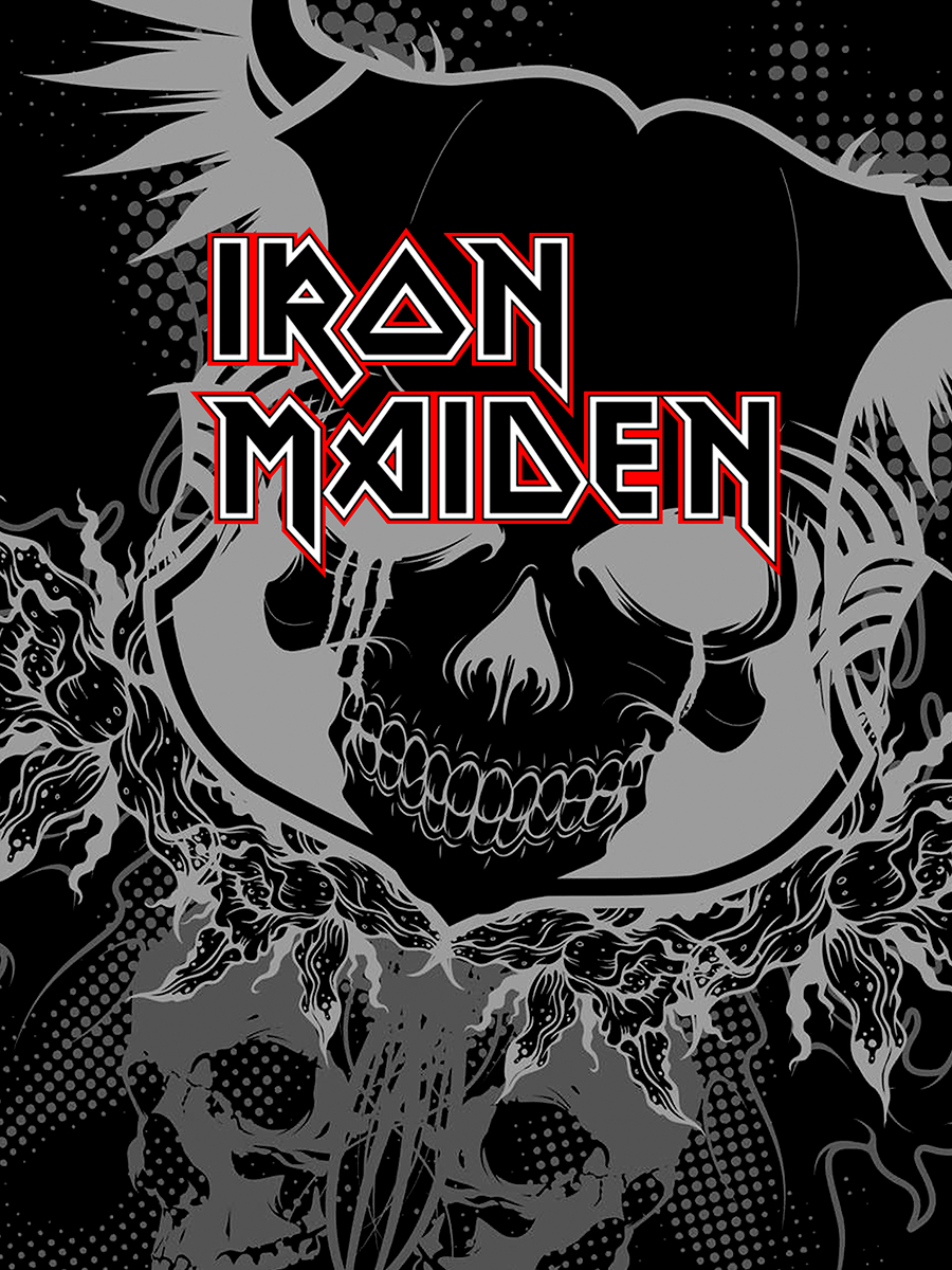 

Постер DRABS А3 Iron Maiden череп