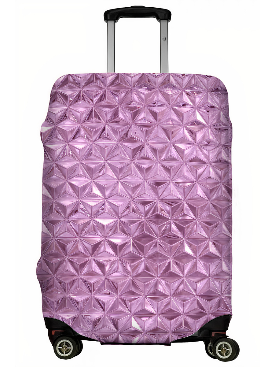 фото Чехол для чемодана lejoy lj-case-240 фиолетовые ромбы m