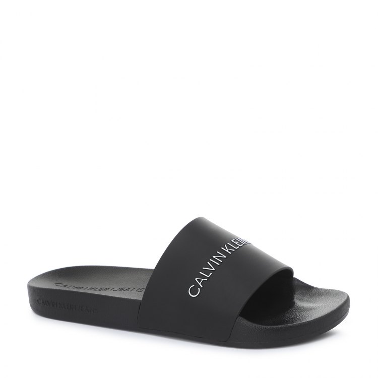 

Шлепанцы мужские Calvin Klein Jeans YM0YM00062_2529317 черные 45 EU, YM0YM00062_2529317