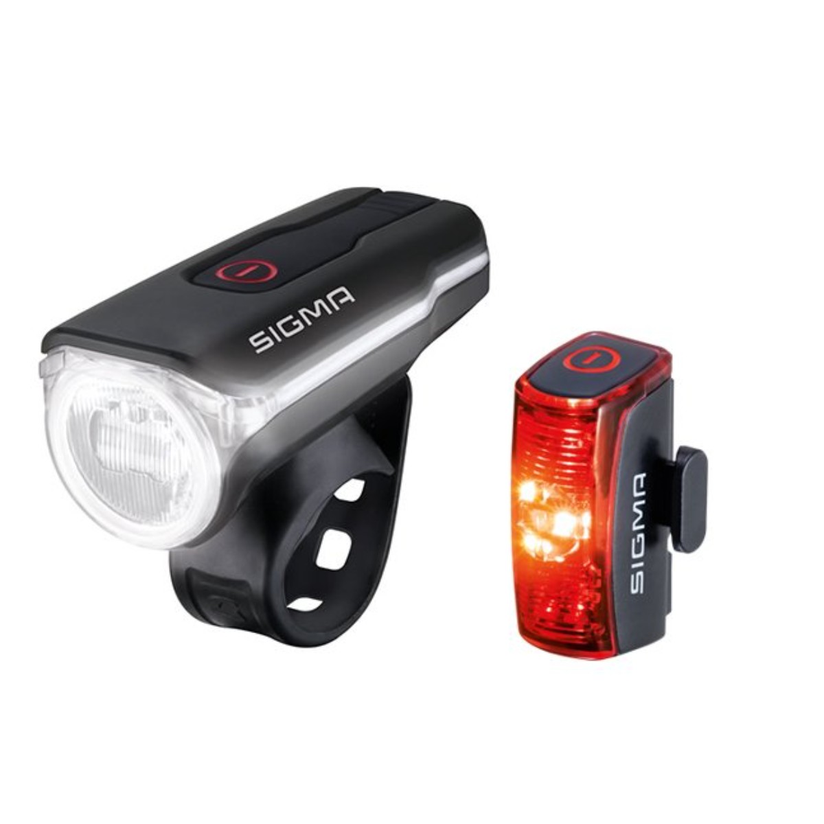 

Фара и фонарь велосипедные SIGMA AURA LED 3 режима USB, Черный, AURA