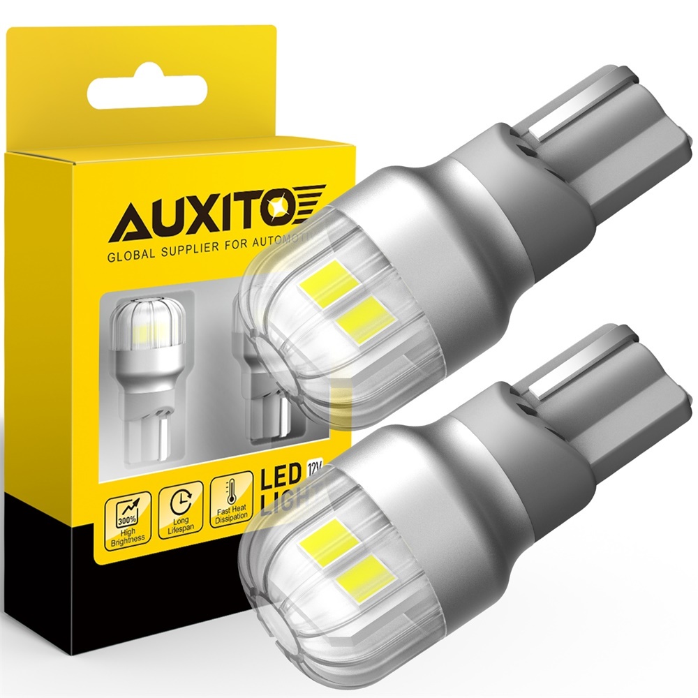 Светодиодная LED лампа AUXITO T15 W16W цоколь W2.1x9.5d 2 шт 6500К белые задний ход