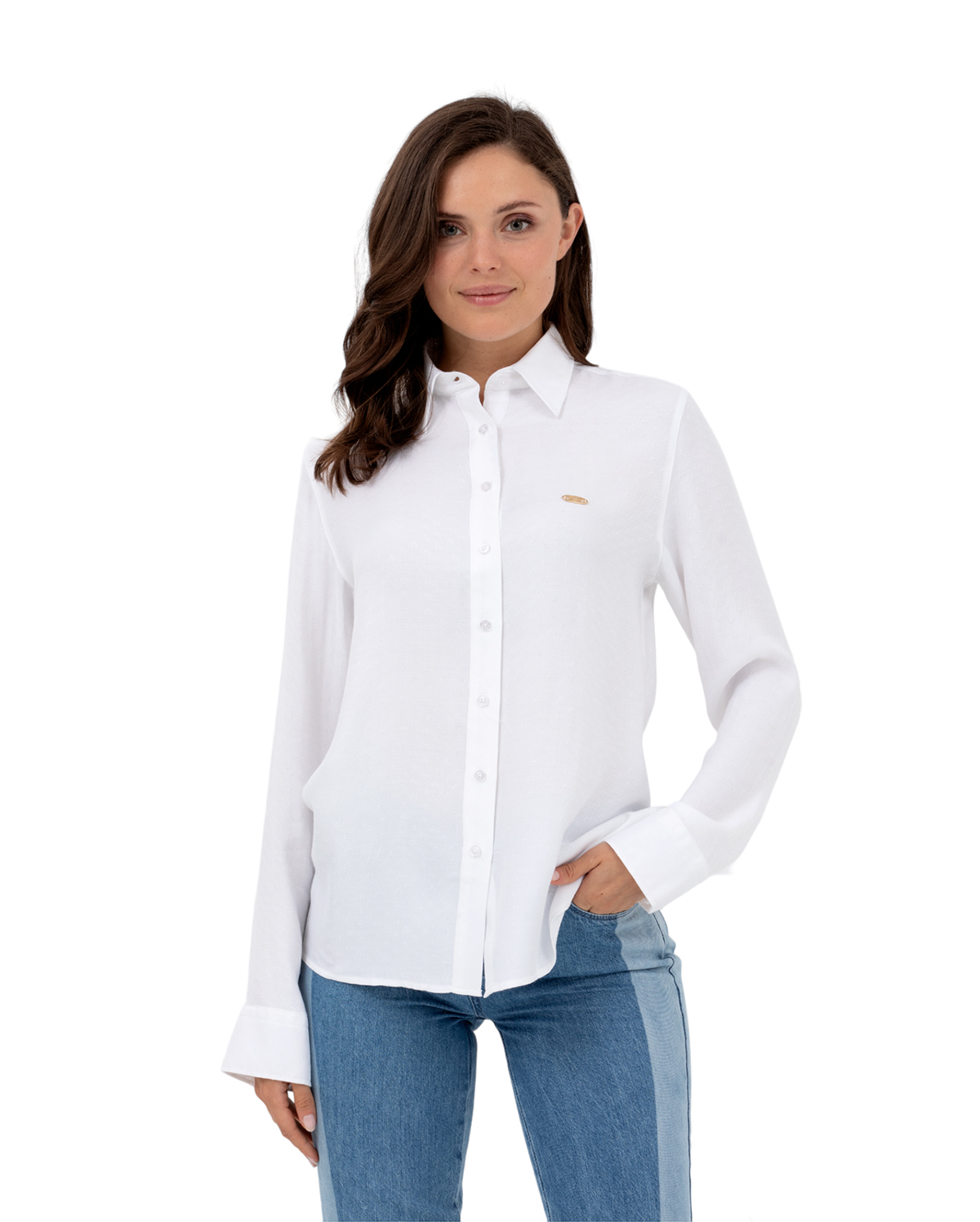 Рубашка женская U.S. POLO Assn. G082SZ004-000-1581100-RC-DESER белая 36