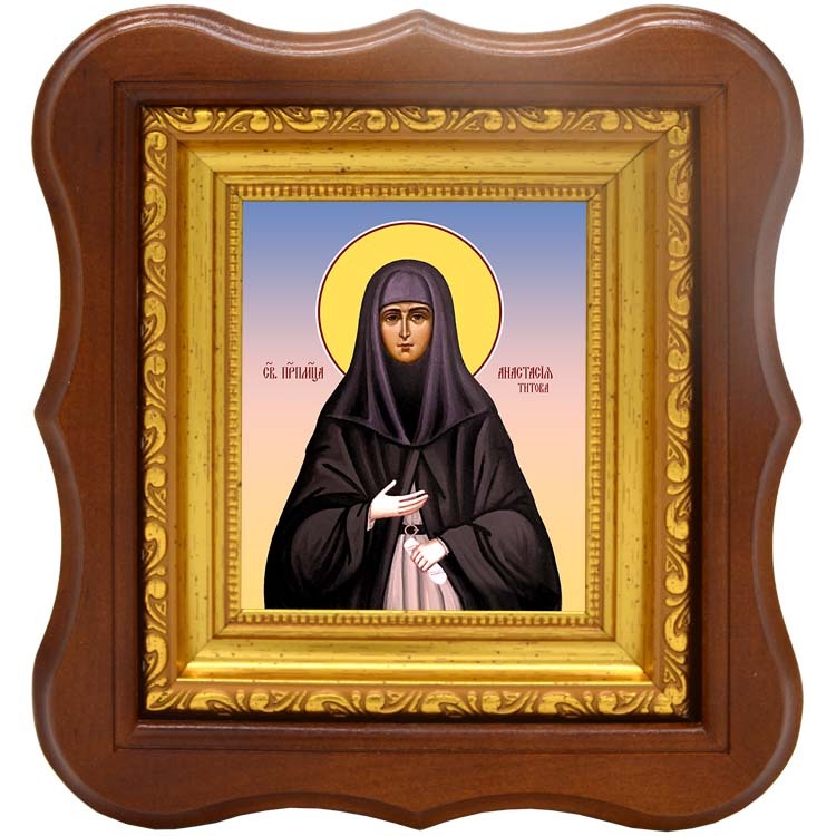 

Анастасия Титова преподобномученица послушница. Икона на холсте.
