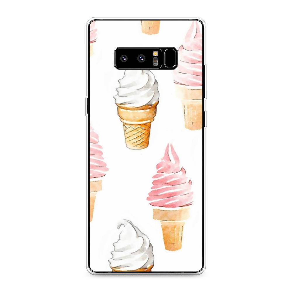 

Чехол Awog на Samsung Galaxy Note 8 "Нарисованное мороженое", Белый;розовый, 25250-10