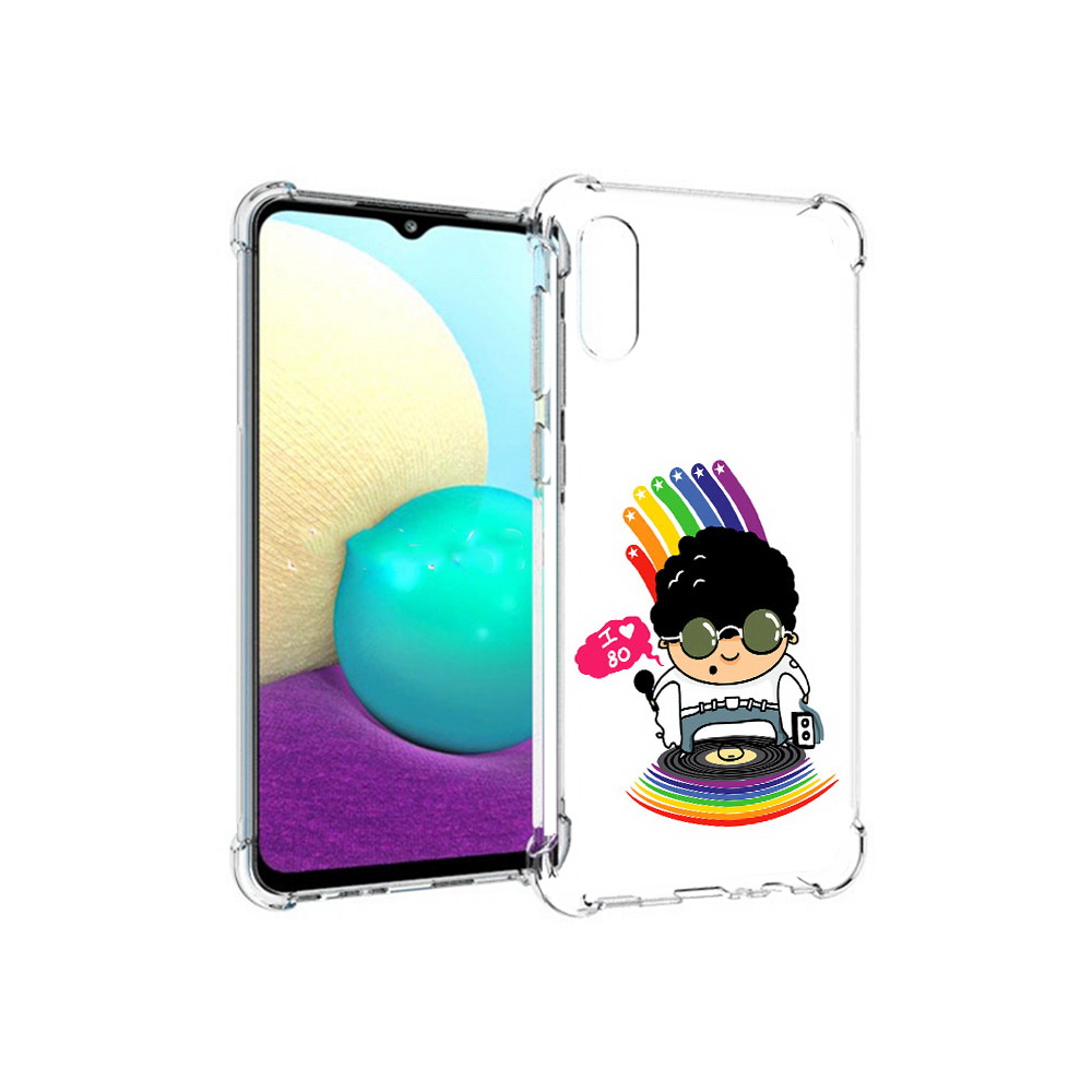 

Чехол MyPads Tocco для Samsung Galaxy M02 Я люблю 80-е (PT157689.478.205), Прозрачный, Tocco