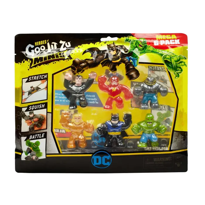 

Набор игровой GooJitZu 6 фигурок мини DC тянущихся 41953, Разноцветный
