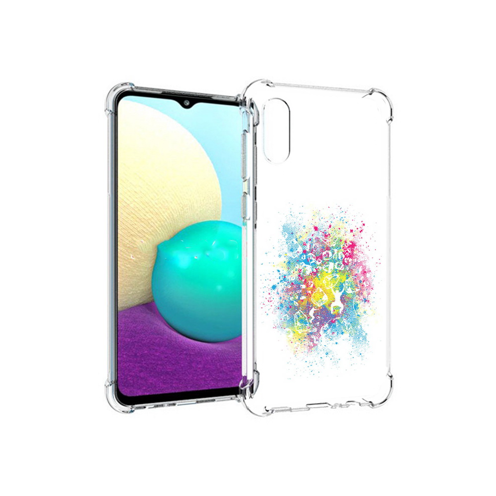 

Чехол MyPads Tocco для Samsung Galaxy M02 акварель абстракция (PT157689.478.214), Прозрачный, Tocco