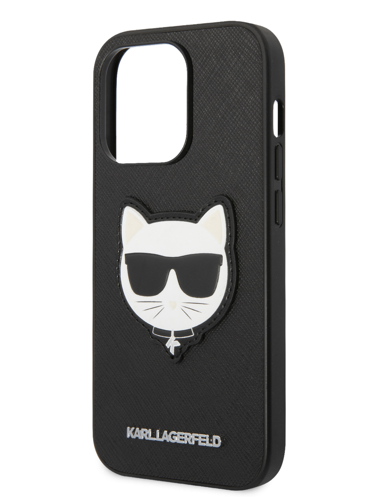 

Чехол Karl Lagerfeld для iPhone 14 Pro Max из экокожи с тиснением, Black, Черный, PU Saffiano