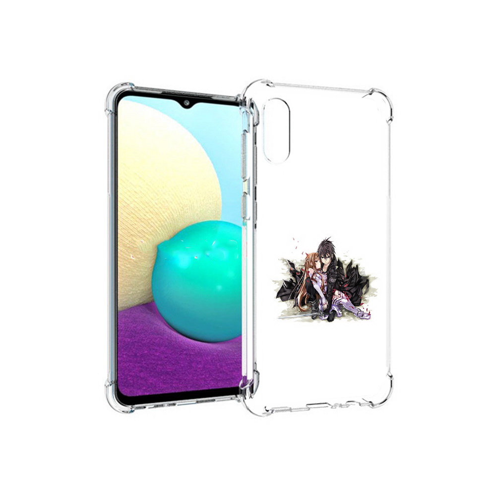 

Чехол MyPads Tocco для Samsung Galaxy M02 аниме асуна (PT157689.478.222), Прозрачный, Tocco