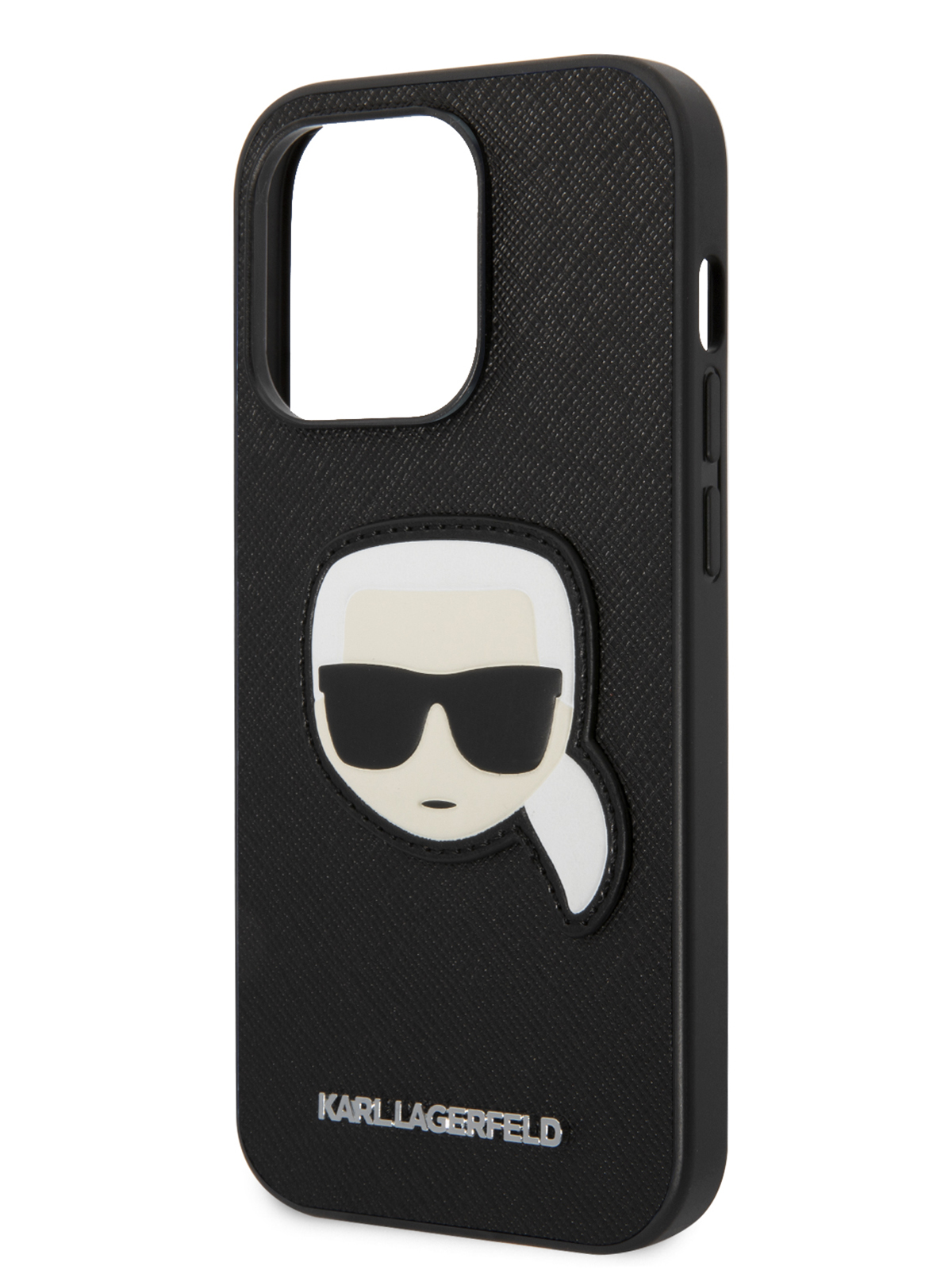 

Чехол Karl Lagerfeld для iPhone 14 Pro из экокожи с принтом, Black, Черный, PU Saffiano