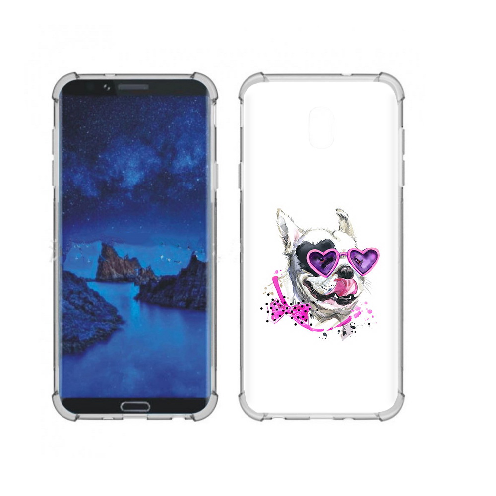 

Чехол MyPads Tocco для Samsung Galaxy J7 (2018) акварельный пёс (PT226928.596.218), Прозрачный, Tocco