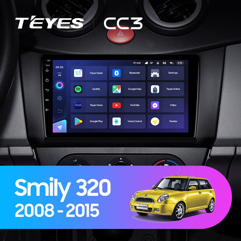 Штатная магнитола Teyes CC3 432 Lifan Smily 320 2008-2015 3600000₽