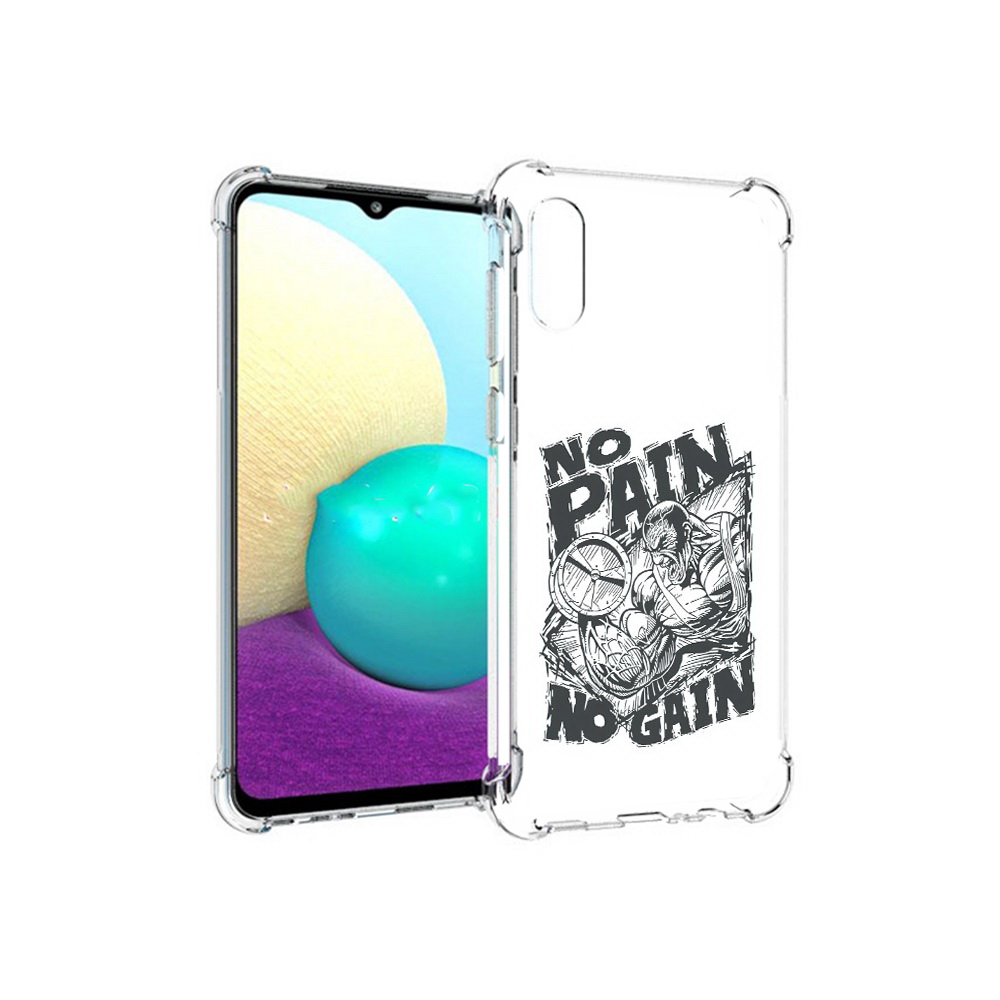 Чехол MyPads Tocco для Samsung Galaxy M02 бодибилдинг тяжелая работа (PT157689.478.238)