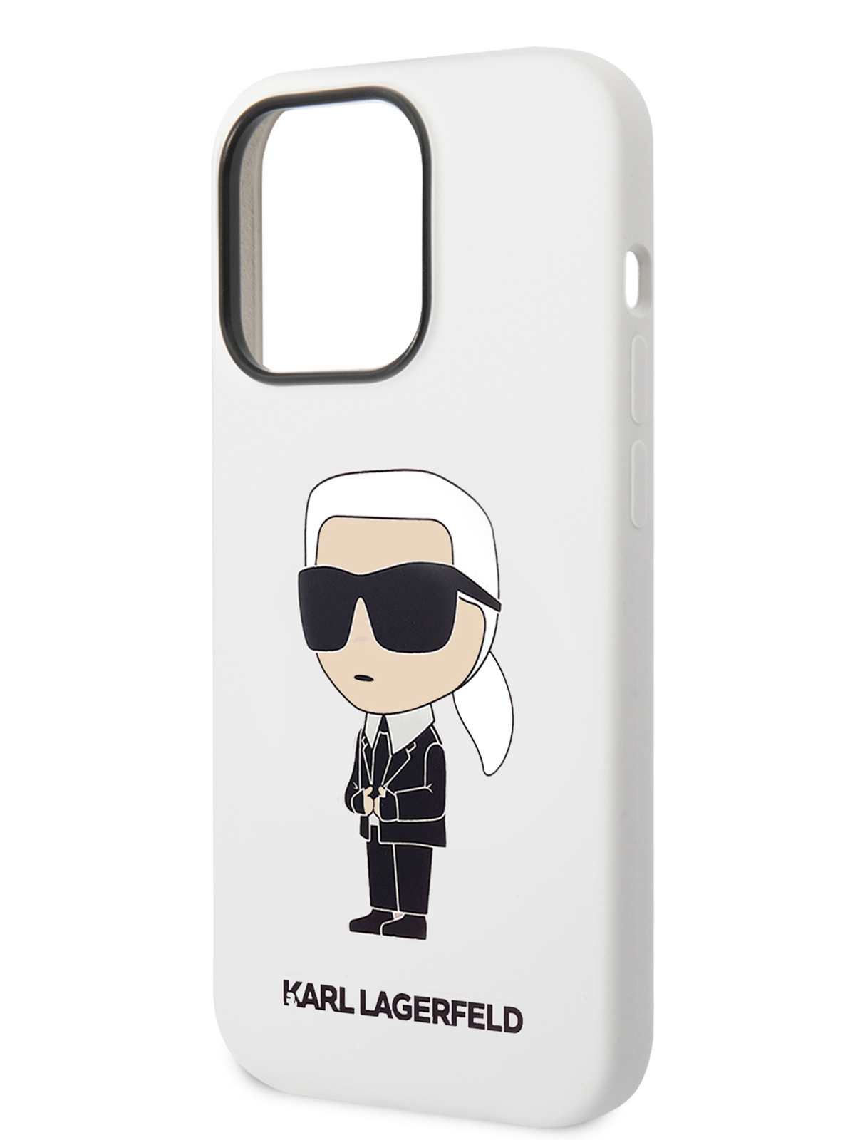 Чехол Karl Lagerfeld для iPhone 14 Pro Max силиконовый, white